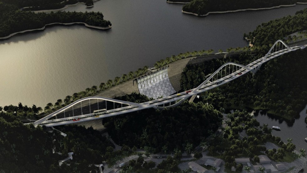 (EN) Dragon-like bridge proposed next to Hong Kong reservoir road to ease chronic traffic